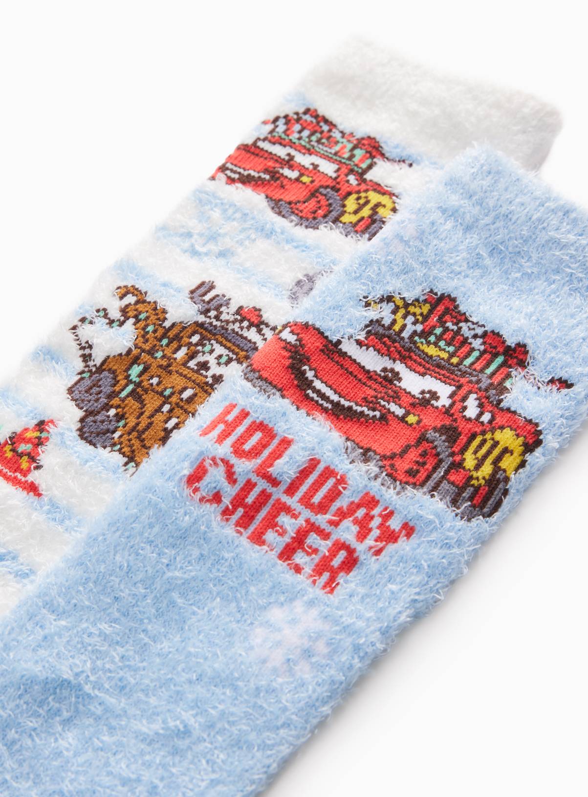 Disney Pixar Cars Fluffy Christmas Socks 2-Pack 6-8.5 Infant - Image 2